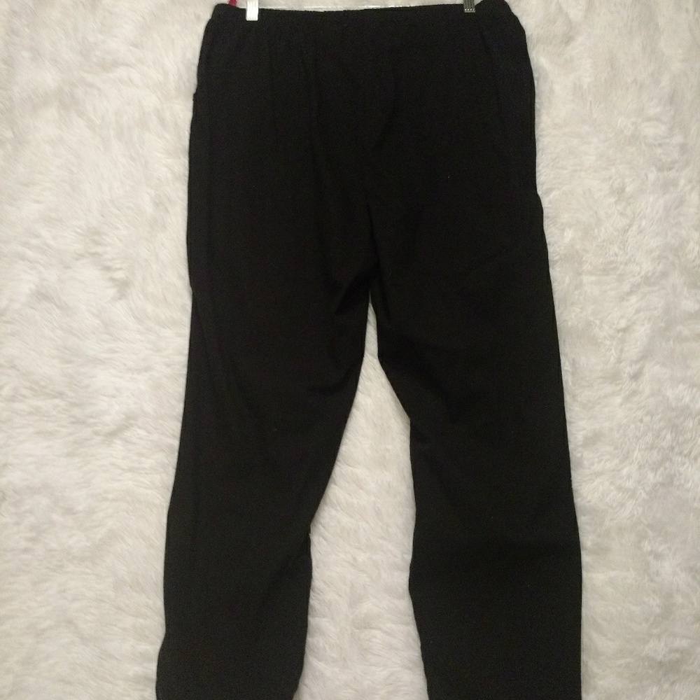 Just My Size 2-Pocket Flat-front Black Pants SZ 2X